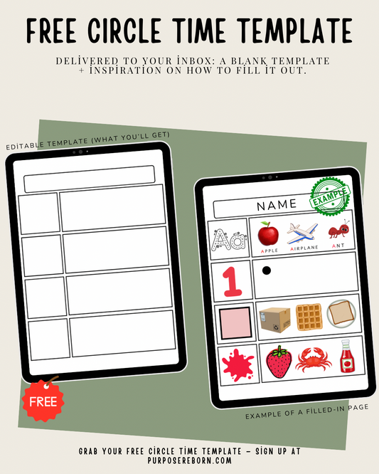 Circle Time Template – Digital Download